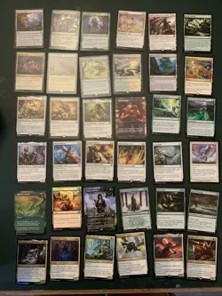 Mtg White/green Small Bundle - Dual Lands, Master Of The Wild Hunt, Kyodai - Image 1