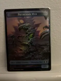 Wrenn and Realmbreaker - Emblem / Phyrexian Myr Foil Doublesided MTG MOM - Image 2