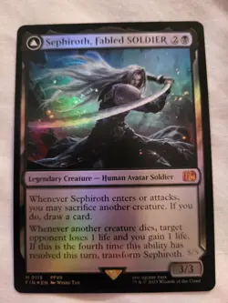 Magic: The Gathering- Mtg - Sephiroth, Fabled SOLDIER - FIN FOIL M.RARE - N.Mint - Image 1