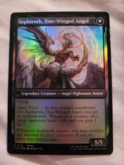 Magic: The Gathering- Mtg - Sephiroth, Fabled SOLDIER - FIN FOIL M.RARE - N.Mint - Image 2