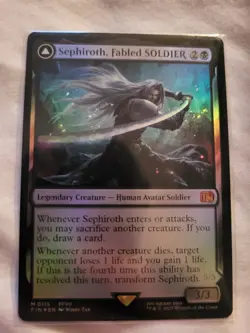 Magic: The Gathering- Mtg - Sephiroth, Fabled SOLDIER - FIN FOIL M.RARE - N.Mint - Image 3