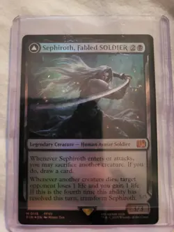 Magic: The Gathering- Mtg - Sephiroth, Fabled SOLDIER - FIN FOIL M.RARE - N.Mint - Image 4