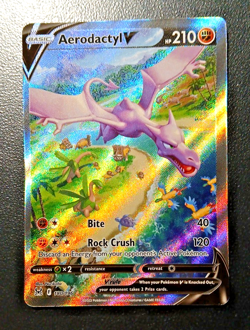 Pokemon TCG, Aerodactyl V 180/196 Lost Origin 2023, Alt Full Art Ultra Rare M/NM - Image 1