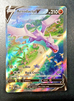 Pokemon TCG, Aerodactyl V 180/196 Lost Origin 2023, Alt Full Art Ultra Rare M/NM - Image 3