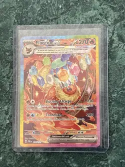 Pokemon TCG Flareon EX SIR 146/131 Prismatic Evolutions Card NM Condition - Image 1