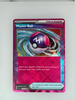 2024 Pokemon Temporal Forces Master Ball 153/162 NM - Image 1
