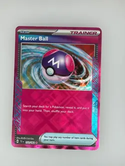 2024 Pokemon Temporal Forces Master Ball 153/162 NM - Image 1