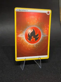 Pokemon TCG Fire Energy (Texture Full Art) Crown Zenith 153/159 Holo Ultra Rare - Image 2