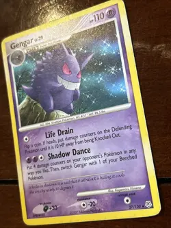 Pokemon Diamond & Pearl Gengar Lv 39 27/130 Non Holo Rare MP - Image 4