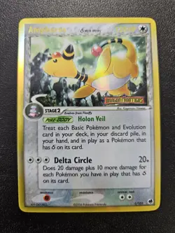 Pokemon EX Dragon Frontiers Ampharos Holo Rare Reverse Stamped Delta 1/101 NM - Image 1