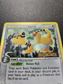 Pokemon EX Dragon Frontiers Ampharos Holo Rare Reverse Stamped Delta 1/101 NM - Image 2