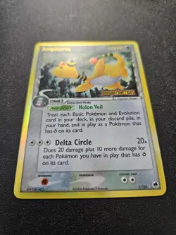 Pokemon EX Dragon Frontiers Ampharos Holo Rare Reverse Stamped Delta 1/101 NM - Image 3