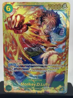 Monkey.D.Luffy (SEC), OP13-118 Carrying On His Will, One Piece TCG, NM - Image 1