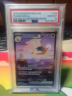 2023 Pokemon EN-Mew 151 Charizard EX 199/165 SIR GEM MINT PSA 10 - Image 1