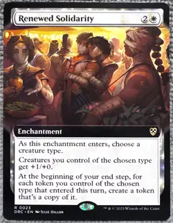 Renewed Solidarity 023 Extended Art Aetherdrift Magic The Gathering Card - Image 1