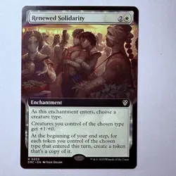 Magic The Gathering Mtg Renewed Solidarity Borderless Aetherdrift Near Mint - Image 1