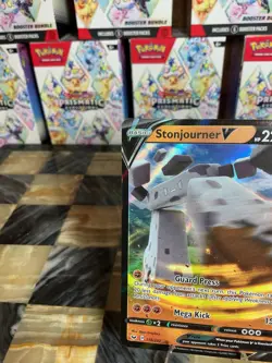 Pokemon TCG Stonjourner v Sword & Shield Base Set Holo Ultra Rare Card 115/202 - Image 2