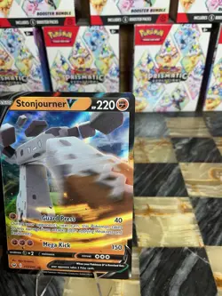 Pokemon TCG Stonjourner v Sword & Shield Base Set Holo Ultra Rare Card 115/202 - Image 3