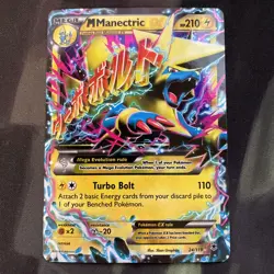 M Manectric EX 24/119 XY - Phantom Forces Holo Pokemon Card Electric Type - Image 1