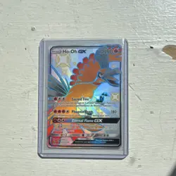 Pokemon Ho-Oh GX SV50/SV94 Shiny Holo Rare Full Art Hidden Fates Card - Image 1