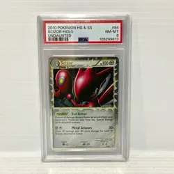 PSA 8 - Scizor Prime 84/90 - HGSS Undaunted - Graded Pokemon Card - Image 1