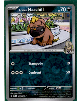 Arven's Maschiff - 138/182 - Reverse Holo - Pokemon Destined Rivals - Image 1