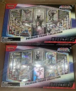 Pokemon Prismatic Evolutions Premium Figure Collection NEW IN HAND LOT OF 4 - Image 1