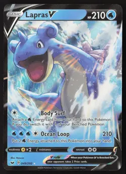 Lapras V 049/202 Pokemon Sword and Shield Base Set - Image 1