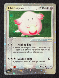 Chansey ex 96/109 Ruby and Sapphire Holo Ultra Rare Pokemon Card - Image 1