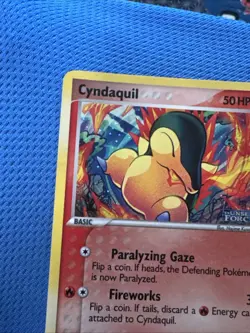 Pokemon TCG Cyndaquil EX Unseen Forces Holo Near mint To Lightly Played 2005 - Image 5