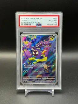 Pokemon Gastly 177/162 SV05: Temporal Forces PSA 10 GEM - Image 1
