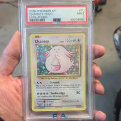 2016 POKEMON XY EVOLUTIONS #70 Holo bleed CHANSEY-HOLO PSA 9 see photos! 👀 - Image 1