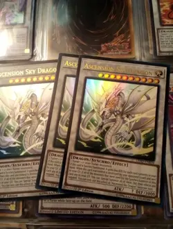 3x Ascension Sky Dragon 1st Edition Ultra Rare LEHD-ENB34 - Image 1