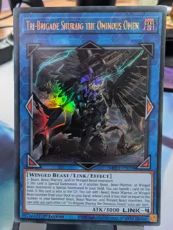 YuGiOh! Tri-Brigade Shuraig The Ominous Omen MP21-EN198 Ultra Rare 1st Ed - Image 1