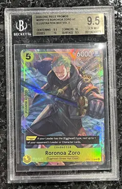 Roronoa Zoro (Illustration Box Vol.3) OP07-113 One Piece Promotion BGS 9.5 - Image 1