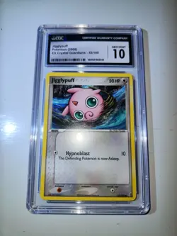 Jigglypuff 53/100 Crystal Guardians Regular CGC Gem Mint 10 2006 Pokemon TCG - Image 1
