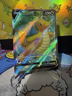 Pokemon TCG Dragonite V (Full Art) Pokemon Go 076/078 Holo Ultra Rare - Image 1