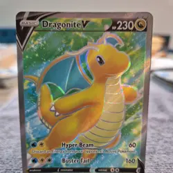 Pokemon TCG Dragonite v (Full Art) Pokemon Go 076/078 Holo Ultra Rare - Image 3