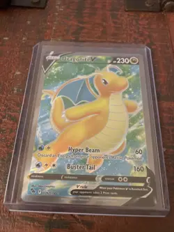 Pokemon TCG Dragonite V (Full Art) Pokemon GO 076/078 Holo Ultra Rare - Image 1