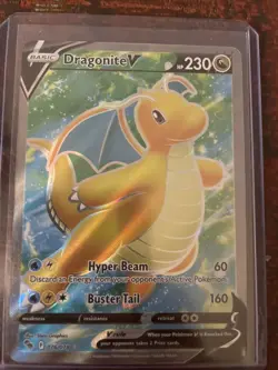 Pokemon TCG Dragonite V (Full Art) Pokemon GO 076/078 Holo Ultra Rare - Image 2
