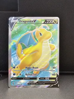 Pokemon TCG Dragonite V (Full Art) Pokemon Go 076/078 Holo Ultra Rare - Image 1