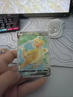 Pokemon TCG Dragonite V (Full Art) Pokemon Go 076/078 Holo Ultra Rare - Image 1