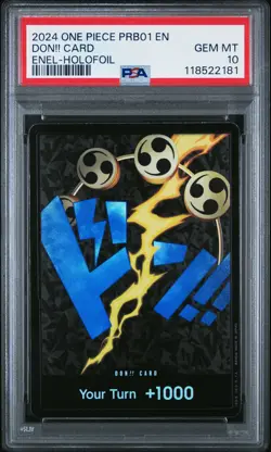 2024 ONE PIECE PRB01-PREM BOOSTER -ONE PIECE CARD THE BEST- DON!! CARD PSA 10 - Image 1