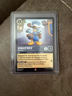 ~Disney Lorcana TCG Donald Duck Musketeer Spiel Essen Promo Card 13/P1 (#3)~ - Image 1