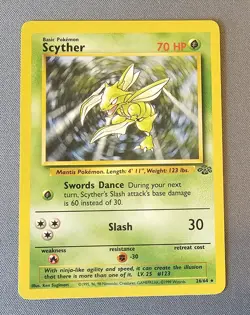 NM - Scyther - 26/64 - Jungle - Pokemon Card - Image 1