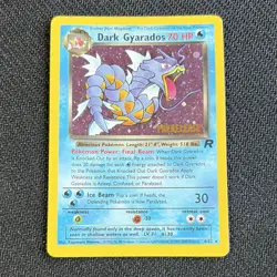 Pokemon Dark Gyarados Prerelease 8/82 Wotc Promo Holo Card English 2000 - Image 1