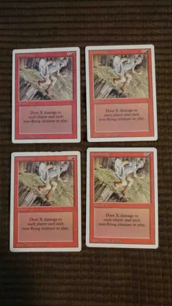 Magic: the Gathering / MtG Earthquake x4 Revised - Image 1