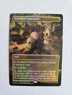 Secluded Courtyard Borderless FOIL #63 | SPG Special Guests | MTG - Image 1