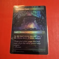 OVERGROWN TOMB - Lorwyn Eclipsed NM SHOCKLAND FOIL #0350 Double sided - Image 1