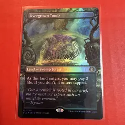 OVERGROWN TOMB - Lorwyn Eclipsed NM SHOCKLAND FOIL #0350 Double sided - Image 2
